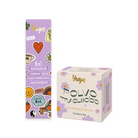 Republic Cosmetics Yuya Polvo traslúcido con ingredientes naturales + Gel Fijador para Cejas Beige