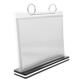 jojofuny Menu Display Stand Holder for Brochures and Signs Transparent Table Sign Holder for Menus Drinks and Advertisements Stable and Stylish Design for Any Occasion