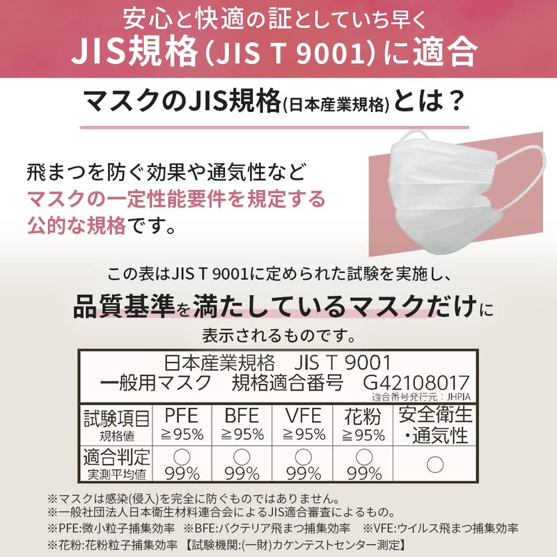 Iris Ohyama APN-60MRG Pleated Masks, Set of 120 (60 x