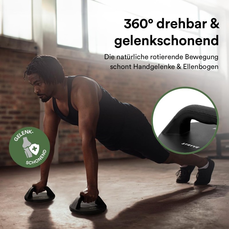 STRYVE Push-Up 360 - Rotating Push-Up Handles for Effective Full