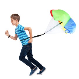 plplaaoo Kids Running Speed Training, Speed Drills Resistance Parachute Running Sprint Chute Soccer Football Sport Speed Training,Colorful Resistance Umbrella Safe Non‑Toxic Physical Training