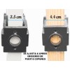 MIBRO 300681 Kit de instalacin de cerradura de puerta y