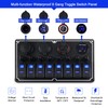 xhtechnology Xhtechnology Marine Boat Rocker Switch Panel,Waterproof 8 Gang Multi-Function