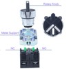 DMWD 2pcs 22mm Momentary Selector Switch Rotary Selector Switch 3