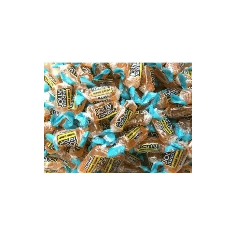 JOLLY RANCHER Hard Candy- MANGO FLAVOR- BULK CANDY- 1 POUND