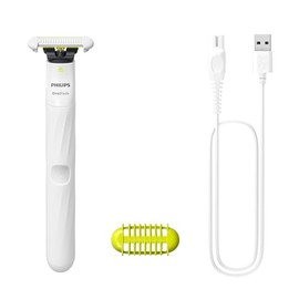 Philips OneBlade Intimate, Rasuradora y recortadora para las zonas íntimas y axilas, para hombre y mujer, cuchilla SkinProtect contra cortes y rasguños, QP1924/10