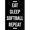 Damdekoli Eat Sleep Softball Poster - 11x17 Inches
