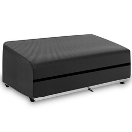 Plancha Cover Waterproof, Plancha Protective Cover, Windproof, Plancha Tarpaulin with Drawstring, 600D Oxford Fabric, Anti-UV Dustproof (Black, 60 x 45 x 25 cm)