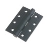 ZOO Hardware ZHS43PCB Powder Coated Black Ball Bearing Butt Hinge