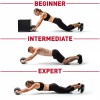 DUMBBELL Wheel Roller Core Training Workout Home Fitness Exercises Equipment