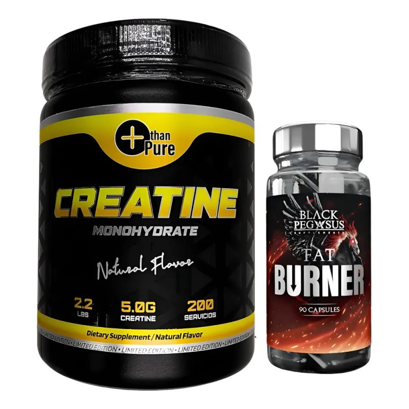 Kit Creatina Monohidratada 1kg + Quemador De Grasa Corporal