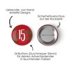 Papierdrachen 24 Advent Calendar Numbers on Buttons - Lapel Pins