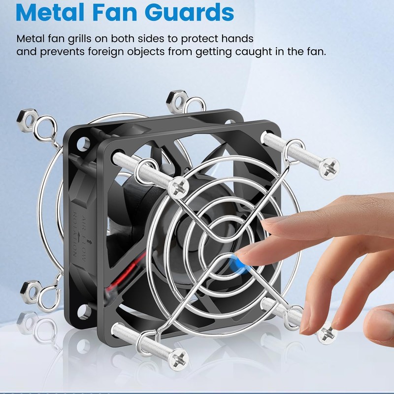GDSTIME 60mm x 25mm 12V DC IP68 Waterproof Fan Dual