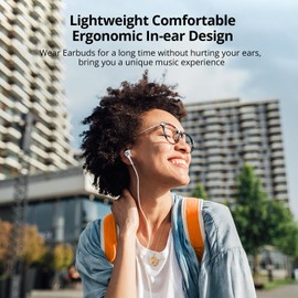 LWZCAM LWZCAM USB C Earbuds with Microphone 5 Pack, in-Ear Wired Headphones with Noise Isolating, Type C Earphone Heavy Bass Stereo Headsets Compatible with iPad, Android Smartphones, for Most USB-C Devices