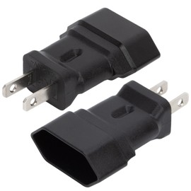 2Pack EU to US Plug Adapter, WINXUS Europe to USA Plug Adaptor, European to US Plug Adapter, 220V to 110V Plug Pin Converter, Travel Adapters European to American, Canada, Mexico, Type A,