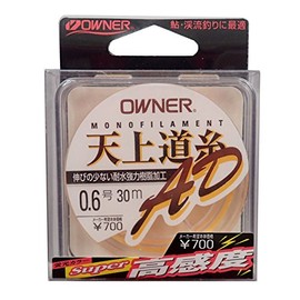 OWNER(オーナー) ナイロンライン 天上道糸 AD 30m 0.6号 イエロー