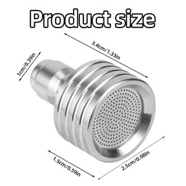 2pcs 0.4mm/0.5mm Hole Pressure Washer Nozzles, Small Sprinkler Nozzle for 1/4 Inches Quick-Insert High Pressure Water Gun Power Washer Accessories for Watering Flowers Washing Car (Silver)