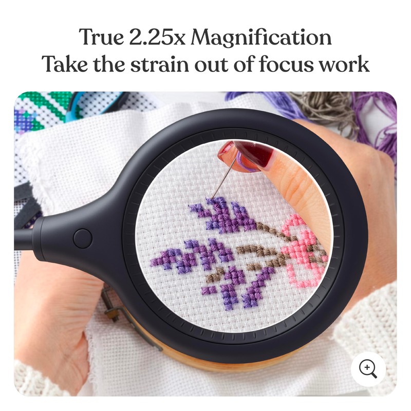 Brightech LightView Pro Flex 2 in 1 Magnifying Desk Lamp,