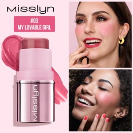 Misslyn Multi Stick Eye Shadow, Lipstick and Blush for Eyes and Lips, Volumising and Moisturising for Face Contours - Multi Stick Set