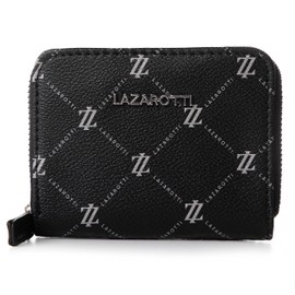 Lazarotti Palermo Women's Purse with Zip Small Purse 11 cm, black, Contemporary