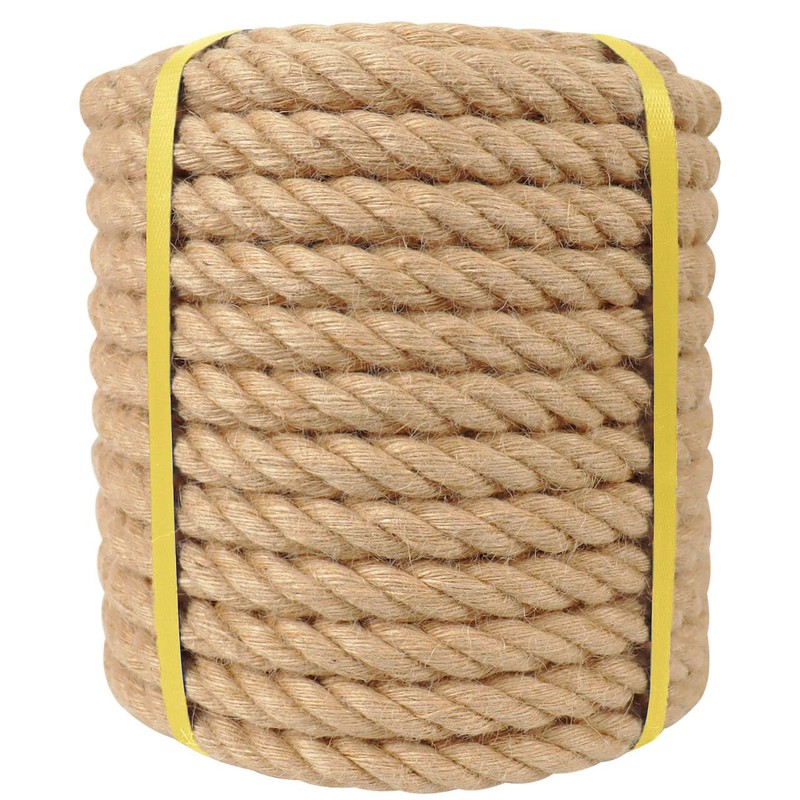 Natural Jute Rope - 1.5 Inch × 50 Feet -