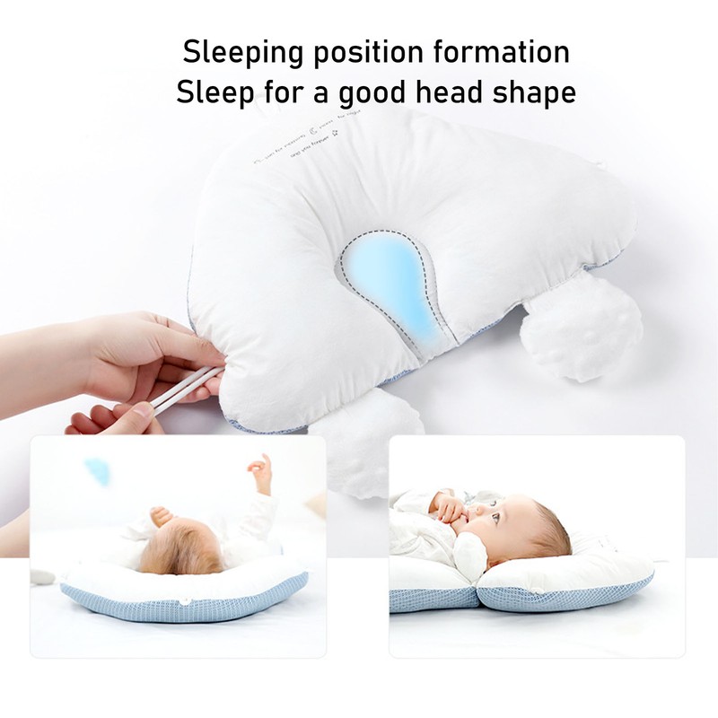 Baby Head Shaped Pillow Soft Nursing Support Adjustable Baby Positioning