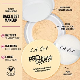 LA Girl Pro Setting Brightening Loose Setting Powder Translucent