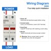BAOMAIN 2 Pole DIN Rail Fuse Holder, 32A 690V AC