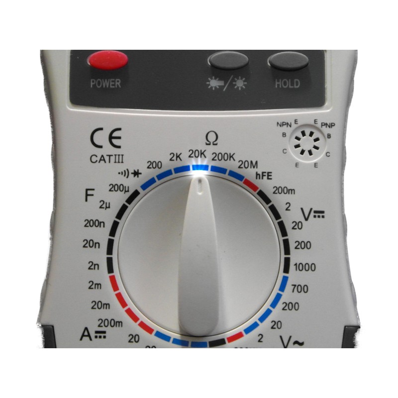 DIGITAL MULTIMETER W/TEMPERATURE - PROFESSIONAL DIGITAL MUTLIMETER - CE