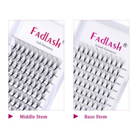 Volume Wimpern 12D Russian Volume Wimpern D Curl 0.07mm 8-14mm Mix Fertige Fächer Wimpern Büschelwimpern für Wimpernverlängerung
