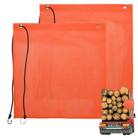 Colorich Pack of 2 Warning Flag 30 x 30 cm with Rubber Cord Copper Buckles Flag Warning Flag Set Warning Flag for Car, Caravan, Trailer, Warning Sign Ahrrad Carrier
