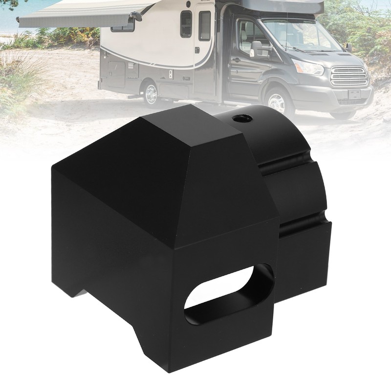 RV Awning End Plug Black Solid Aluminum Part Replacement For