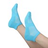 ELYFER Turquoise 4 Pairs Unisex Thin Rayon Ankle Socks in