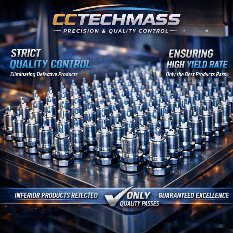 CCTECHMASS Iridium Spark Plugs 4 Pack | Fit for 2013-2018