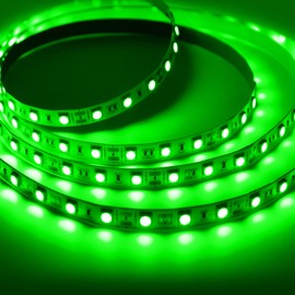 iNextStation Green LED Lights 12V LED Light Strip 16.4ft/5m Flexible LED Strip Lights Cuttable 300 LEDs 5050 Tape Lights for Bedroom, Kitchen, Cabinet, Mirror (Power Adapter not Included)
