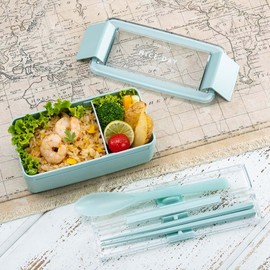 Iwasaki Industries H-600 MT Chopsticks 7.1 inches (18 cm) & Spoon Set, Comes in a Very Strong Case, Dishwasher Safe, Mint, Width 1.4 x Depth 7.5 x Height 0.9 inches (3.5 x 19 x 2.2 cm)