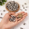 Fashewelry 150pcs Hair Tube Beads Antique Silver Alloy Large Hole