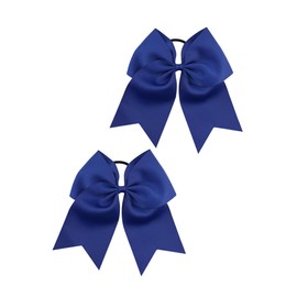 Navy Blue Jumbo Bow for Cheer Girls Navy Blue Large Bowknot Navy Blue Hair Bow PHB08 (Set-A)