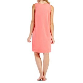 Fishers Finery Women's EcoFabric Sleeveless Nightgown; Maternity - NEW FABRIC (Coral, S)