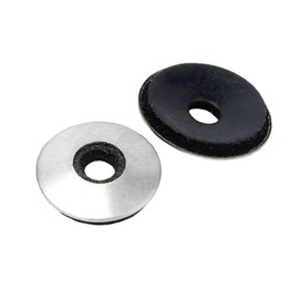 Oneyijun 20 Pcs Sealing Washers 304 Stainless Steel Neoprene EPDM Bonded Sealing Gasket Composite Waterproof Washers, 5.5mm ID, 16mm OD, 2.5mm Thickness