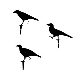 Garden Mile® 3 pcs Crow Shooting Target Self Reset Shooting Targets Freestanding Shooting Gallery Set Air Gun Rifle Airgun Hunting Moving Target Practice Gun Target Air Rifle Target Airsoft Gun