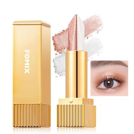 FOMIX Two Color Eyeshadow Stick, Eyeshadow Pencil, Sparkle, Eyeshadow Stick, Crayon, Shadow, Light Eyeshadow, Teardrop Bag, Waterproof, Highlight, Shinning, Moisturizing Eyes, Multicolor - FM03#