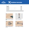 HOMOTEK 2 Pack Heavy Duty Solid Rigid Door Stops Bumper