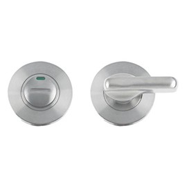 Disabled Bathroom Turn & Release Door Lock Set Satin Stainless ZCS2006i