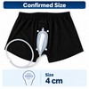 Men's Reusable Urine Collection Kit with External Funnel, Adjustable Underwear
