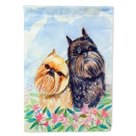 Caroline's Treasures 7179GF Brussels Griffon Garden Flag Mailbox Flag Decorative Yard Flag Banner Outside Patio Artwork Yard Flower Beds, Garden Size, Multicolor