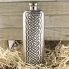 English Pewter Company 3oz Celtic Design Slimline Top Pocket Liquor