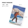 Vermont, Skier Carrying Skis (1000 Piece Puzzle, Challenging Jigsaw Puzzle