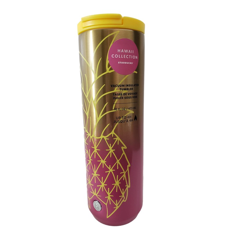 Starbucks Hawaii Collection Stainless Steel Pineapple 16oz Tumbler