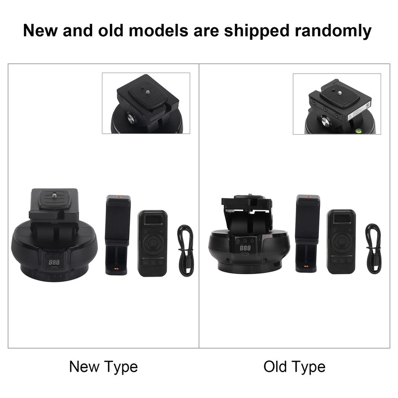 2.4G Motorized Panoramic Tripod Head Remote Control Pan Tilt Motorized